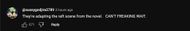 A screenshot of a comment on the new trailer (Image via YouTube)